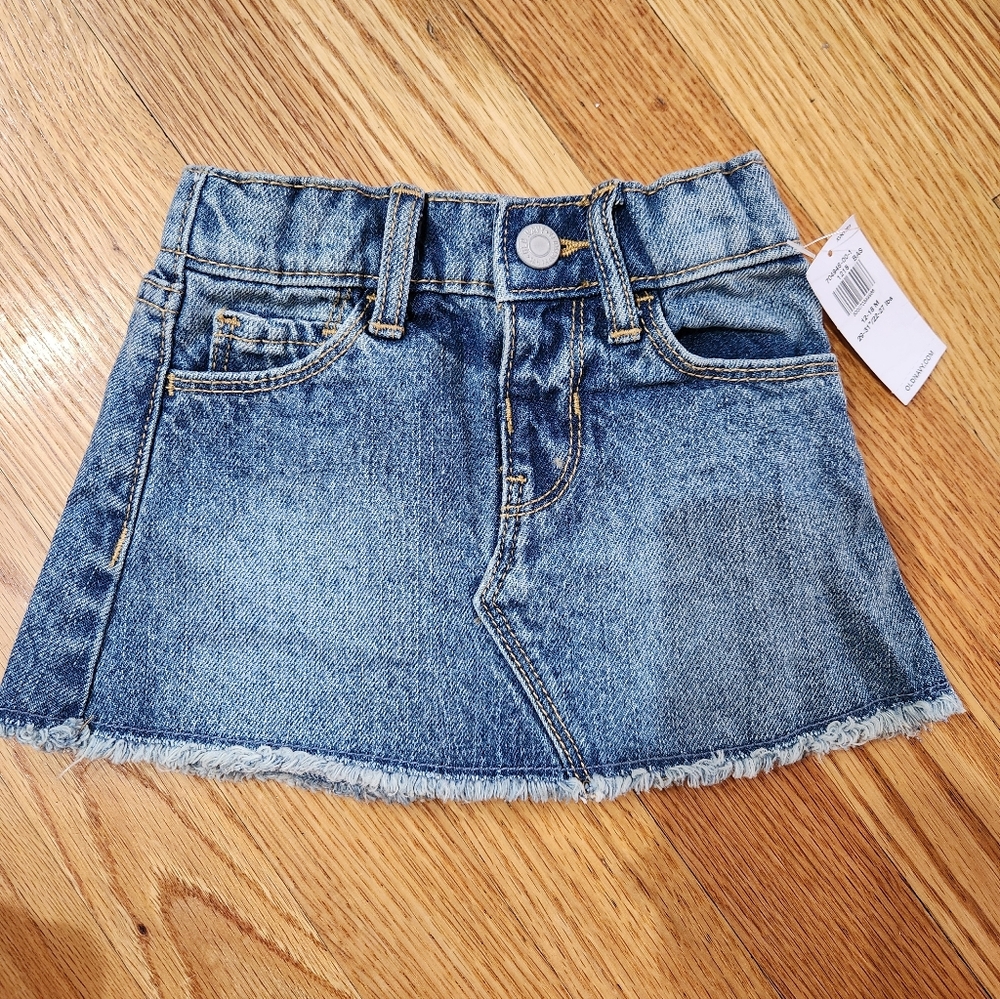 Old Navy Denim Blue Kids Skirt 12-18m